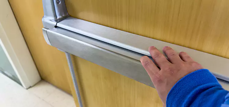 Installing a Push Bar on a Door Magna